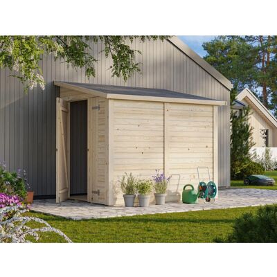 PALMAKO - Mia - hellgrau - 244x178 cm - Gartenhaus PALMAKO - Mia - hellgrau - 244x178 cm - Gartenhaus