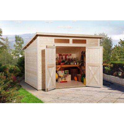 Weka Gartenhaus 325 A Gr.1 - Holz, 19mm, beige Weka Gartenhaus 325 A Gr.1 - Holz, 19mm, beige