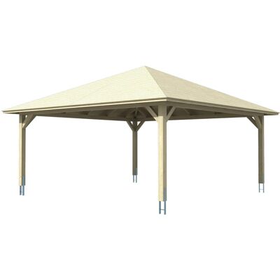 SKANHOLZ Taunus 634x634 cm - 380 cm - 2 Fahrzeuge Carport SKANHOLZ Taunus 634x634 cm - 380 cm - 2 Fahrzeuge Carport