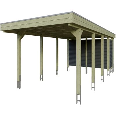 SKANHOLZ - Friesland Set 12 - Grün - 314x708 cm - Carport SKANHOLZ - Friesland Set 12 - Grün - 314x708 cm - Carport