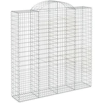 vidaXL Bogenförmige Gabionen 9 pcs - Garten Dekorbarriere vidaXL Bogenförmige Gabionen 9 pcs - Garten Dekorbarriere