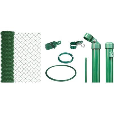 Alberts Maschendrahtzaun Set Grün zum Einbetonieren H x L: 1 m x 25 m Alberts Maschendrahtzaun Set Grün zum Einbetonieren H x L: 1 m x 25 m