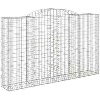 vidaXL Gewölbte Gabionen - 12 Stück - Gartendekor vidaXL Gewölbte Gabionen - 12 Stück - Gartendekor
