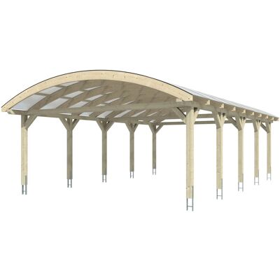 SKANHOLZ Carport Franken - Leimholz, 635x969cm, Nussbaum - Carport SKANHOLZ Carport Franken - Leimholz, 635x969cm, Nussbaum - Carport