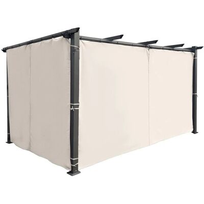 Jet-Line Seitenvorhang Beige für Pavillon Luxor 2 Stück je ca 4 Meter Jet-Line Seitenvorhang Beige für Pavillon Luxor 2 Stück je ca 4 Meter