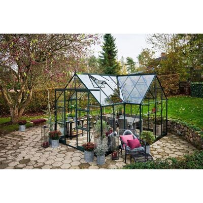 Halls Gewächshaus Icon Gardenhouse 8 Grün 13 m² Halls Gewächshaus Icon Gardenhouse 8 Grün 13 m²
