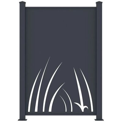 Vente-unique Zaun Brameno Anthrazitgrau 102.5 cm Vente-unique Zaun Brameno Anthrazitgrau 102.5 cm