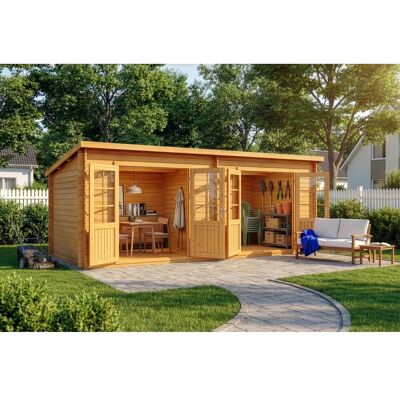 Alpholz Gartenhaus Maria Twin - Wandstärke 40 mm Alpholz Gartenhaus Maria Twin - Wandstärke 40 mm