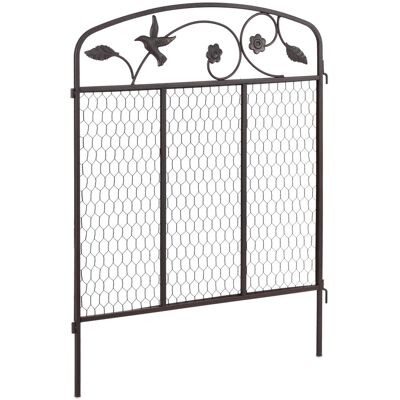 Relaxdays Beeteinfassung Metall Dunkelbraun Steckbar Erweiterbar 3 Tlg. 64 cm x 186 cm 4,2 kg Relaxdays Beeteinfassung Metall Dunkelbraun Steckbar Erweiterbar 3 Tlg. 64 cm x 186 cm 4,2 kg
