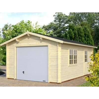 Palmako Roger Blockbohlen-Garage - Garage, Werkstatt, Lager Palmako Roger Blockbohlen-Garage - Garage, Werkstatt, Lager