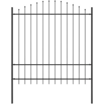 Vidaxl Gartenzäunung 3,4x1,75 m Stahl Grau Vidaxl Gartenzäunung 3,4x1,75 m Stahl Grau