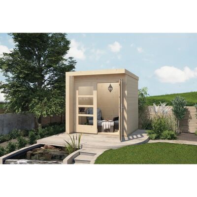 WEKA Design 262 Gartenhaus - Holz, Beige, Flachdach WEKA Design 262 Gartenhaus - Holz, Beige, Flachdach