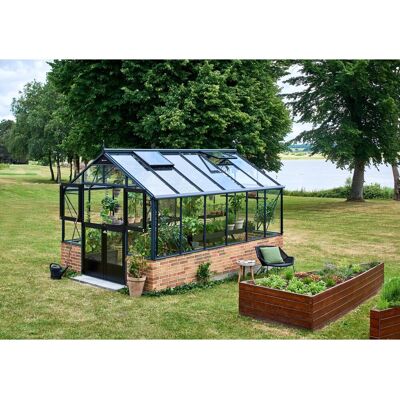 Juliana Gewächshaus Premium 13 m² - Sicherheitsglas - Anthrazit/Schwarz - Wandmontage Juliana Gewächshaus Premium 13 m² - Sicherheitsglas - Anthrazit/Schwarz - Wandmontage