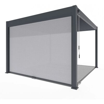 Weide Sonnenrollo für Weide Pergola 3,6 M in Anthrazit Weide Sonnenrollo für Weide Pergola 3,6 M in Anthrazit