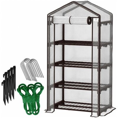 Kesser Gewächshaus - Premium 4-stufige Struktur - 69x50x158cm - Schutz für Pflanzen Kesser Gewächshaus - Premium 4-stufige Struktur - 69x50x158cm - Schutz für Pflanzen