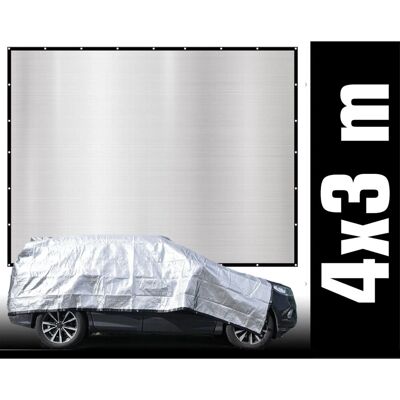 AMANKA Aluminium Schattennetz - 3 x 4 m AMANKA Aluminium Schattennetz - 3 x 4 m