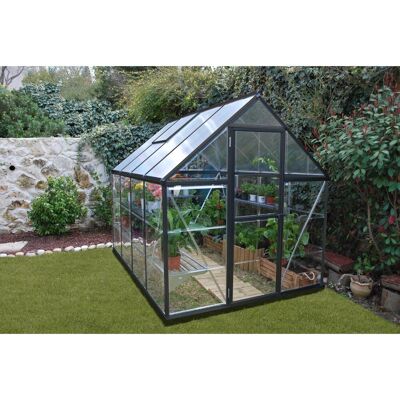 Palram Canopia Hybrid Gewächshaus - 6x8 - UV-geschützte Polycarbonat Palram Canopia Hybrid Gewächshaus - 6x8 - UV-geschützte Polycarbonat
