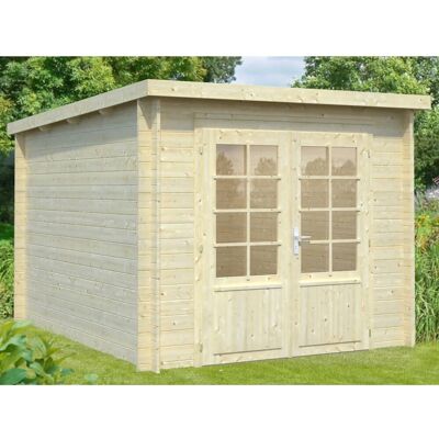 PALMAKO Ella Gartenhaus - 6,9 m², Holz, beige PALMAKO Ella Gartenhaus - 6,9 m², Holz, beige