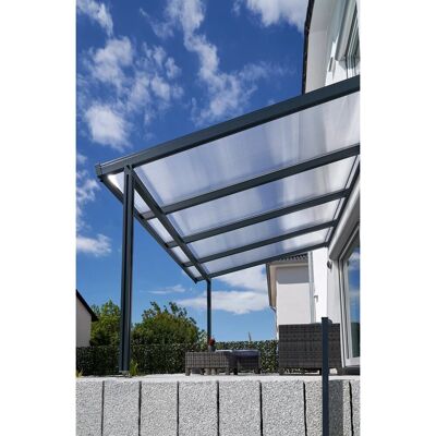 GUTTA Premium - 410x406cm Aluminium Polycarbonat Terrassenüberdachung GUTTA Premium - 410x406cm Aluminium Polycarbonat Terrassenüberdachung