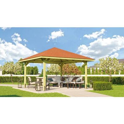 WEKA Gartenschuppen 651 A - Quadratisch 20.7m² mit Dachschindeln WEKA Gartenschuppen 651 A - Quadratisch 20.7m² mit Dachschindeln