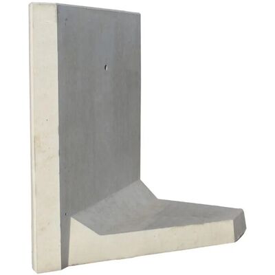Diephaus L-Stein Ecke bewehrt Grau 90° 105 x 100 x 100 x 8 cm 2-teilig Diephaus L-Stein Ecke bewehrt Grau 90° 105 x 100 x 100 x 8 cm 2-teilig