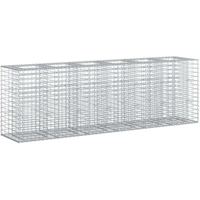 vidaXL Gabionen Hochbeet 2 Stk Silber 250 x 50 x 80 cm 3422231 vidaXL Gabionen Hochbeet 2 Stk Silber 250 x 50 x 80 cm 3422231