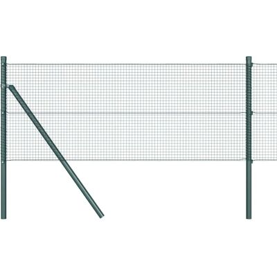 vidaXL Gartenzaun mit 13 grünen Pfosten 0,4x100 m Stahl vidaXL Gartenzaun mit 13 grünen Pfosten 0,4x100 m Stahl