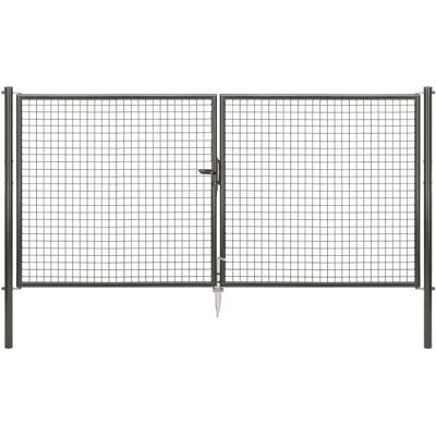 Doppeltor für Maschendraht- u. Fix-Clip Pro-Zaun Anthrazit-Met. 150 x 300 cm Doppeltor für Maschendraht- u. Fix-Clip Pro-Zaun Anthrazit-Met. 150 x 300 cm