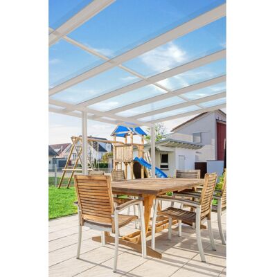 Gutta Terrassendach Premium Weiß 913,5 cm x 306 cm VSG 10 mm Gutta Terrassendach Premium Weiß 913,5 cm x 306 cm VSG 10 mm