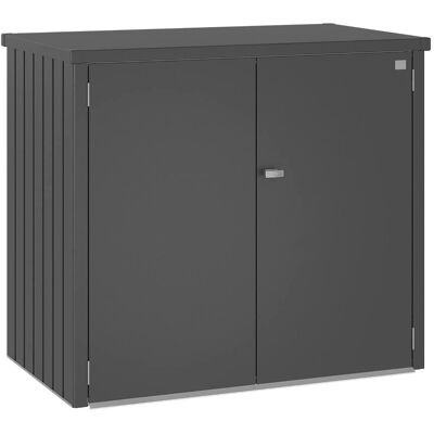 BIOHORT Aufbewahrungsbox - Stahl - Dunkelgrau Metallic - 147cm x 129cm x 88cm - Aufbewahrungsbox BIOHORT Aufbewahrungsbox - Stahl - Dunkelgrau Metallic - 147cm x 129cm x 88cm - Aufbewahrungsbox