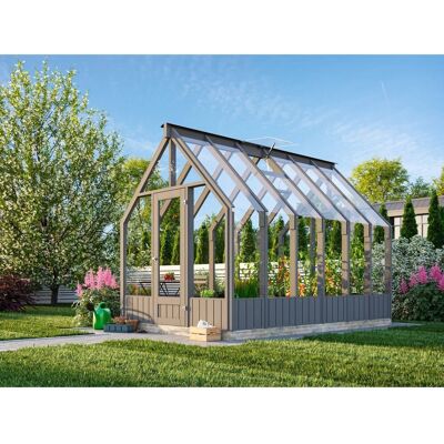 Palmako Holz-Gartenhaus Emilia Satteldach Lackiert 240 cm x 363 cm 8,2 m² Palmako Holz-Gartenhaus Emilia Satteldach Lackiert 240 cm x 363 cm 8,2 m²