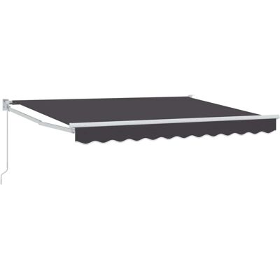 vidaXL Manuell Einziehbare Markise Anthrazit 3 x 2 m 3418888 vidaXL Manuell Einziehbare Markise Anthrazit 3 x 2 m 3418888