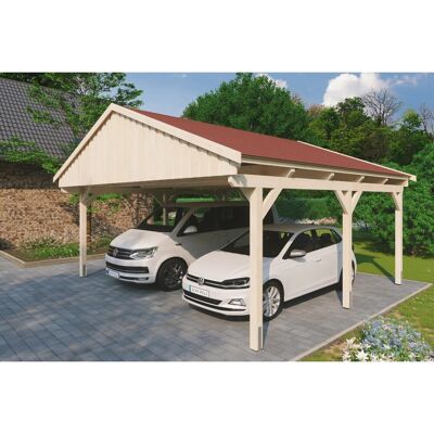 SKANHOLZ - Fichtelberg - beige - 618 x 566 cm - Carport SKANHOLZ - Fichtelberg - beige - 618 x 566 cm - Carport