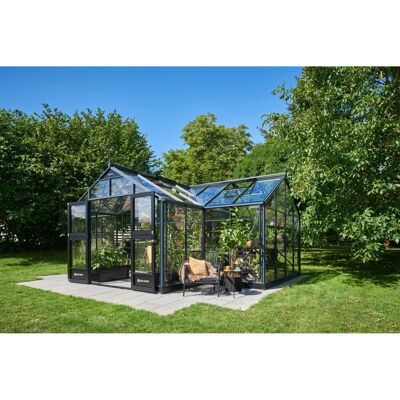 Juliana Gewächshaus Orangerie - 21,5 m² Anthrazit Juliana Gewächshaus Orangerie - 21,5 m² Anthrazit