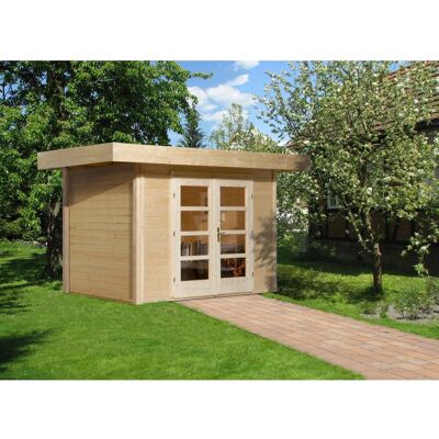 WEKA 126 Gärtenhaus - Holz, Flachdach, Beige WEKA 126 Gärtenhaus - Holz, Flachdach, Beige