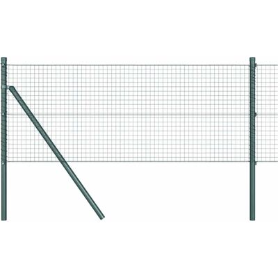 vidaXL Grüne Schweißdrahtzaun 0,6x50 m mit 13 Pfosten vidaXL Grüne Schweißdrahtzaun 0,6x50 m mit 13 Pfosten