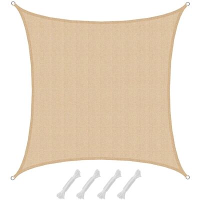 Amanka 4x4m UV HDPE Quadratische Sonnensegel - Sonnenschutz Amanka 4x4m UV HDPE Quadratische Sonnensegel - Sonnenschutz