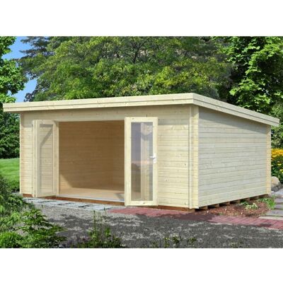 Palmako Lea Gartenzimmer - Modernes Gartenhaus, 44mm, Naturfinish Palmako Lea Gartenzimmer - Modernes Gartenhaus, 44mm, Naturfinish