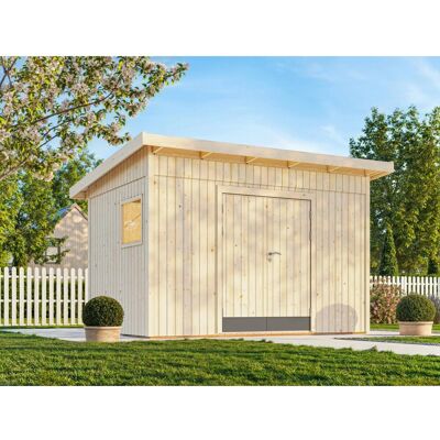 Palmako Gerätehaus Stig 348 x 239 cm Lackiert Hellgrau FSC® Palmako Gerätehaus Stig 348 x 239 cm Lackiert Hellgrau FSC®