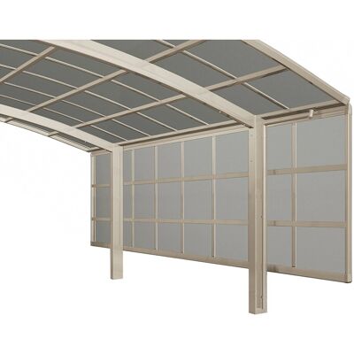 XIMAX Silber Aluminium Carport-Seitenwand - Wetterfest XIMAX Silber Aluminium Carport-Seitenwand - Wetterfest