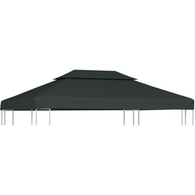 vidaXL Pavillon-Dachplane mit Kaminabzug 310 g/m² 4x3 m Anthrazit 44758 vidaXL Pavillon-Dachplane mit Kaminabzug 310 g/m² 4x3 m Anthrazit 44758