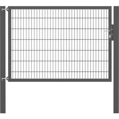 - Einzeltor Flexo Plus 200 cm x 140 cm Pfosten 100 cm x 100 cm Anthrazit - Einzeltor Flexo Plus 200 cm x 140 cm Pfosten 100 cm x 100 cm Anthrazit