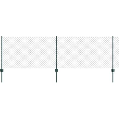 vidaXL Grüne Kettenzaun 0,8x10 m Stahl - Zaun vidaXL Grüne Kettenzaun 0,8x10 m Stahl - Zaun
