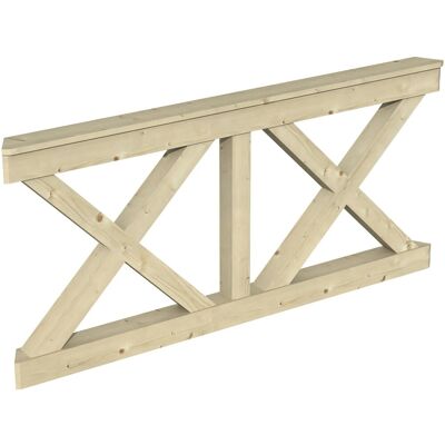 Skan Holz Nancy Geländer - Holz, 180cm x 84cm, Beige - Geländer Skan Holz Nancy Geländer - Holz, 180cm x 84cm, Beige - Geländer