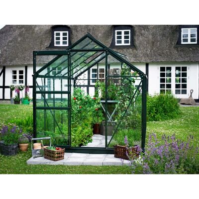 Halls Popular Gewächshaus - 6,2m² - Sicherheitsglas Halls Popular Gewächshaus - 6,2m² - Sicherheitsglas