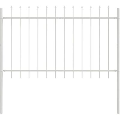 Vidaxl Gartenzäun mit Lanzenspitzen 13,6x1 m Stahl Vidaxl Gartenzäun mit Lanzenspitzen 13,6x1 m Stahl