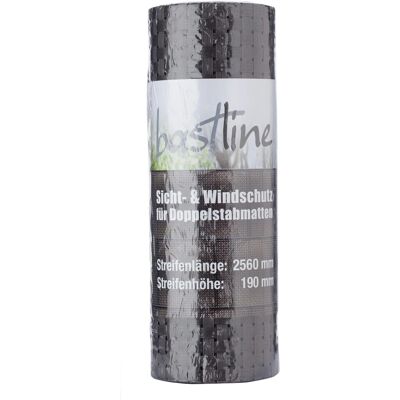 Deutsche Zauntechnik Sichtschutzstreifen Bastline 10 m x 2,56 m Grau Deutsche Zauntechnik Sichtschutzstreifen Bastline 10 m x 2,56 m Grau