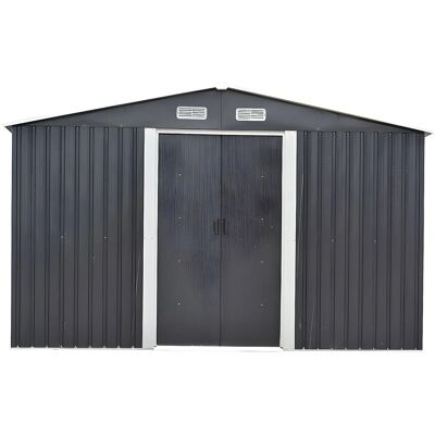 Vente-unique Schrebergartenhaus Manso Anthrazitgrau 312 cm Vente-unique Schrebergartenhaus Manso Anthrazitgrau 312 cm