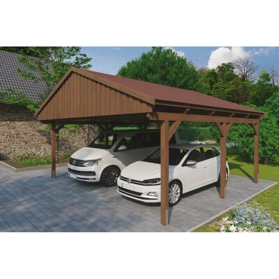 SKANHOLZ - Fichtelberg - 618 x 566 cm - Satteldach - Carport SKANHOLZ - Fichtelberg - 618 x 566 cm - Satteldach - Carport