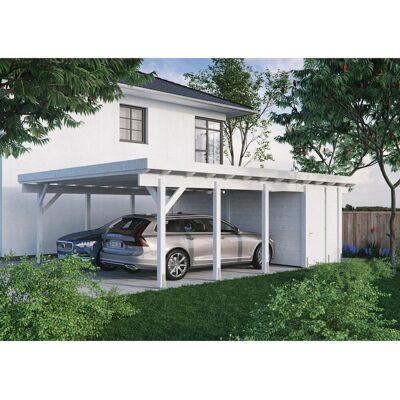 KIEHN-HOLZ Weiß Geräteraum für Carport KH 330/331 KIEHN-HOLZ Weiß Geräteraum für Carport KH 330/331
